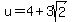 u+=+4%2B3sqrt%282%29