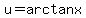 u+=+arctan+x