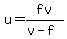 u+=+fv%2F%28v-f%29