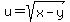 u+=+sqrt%28x-y%29