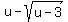 u+-+sqrt%28u+-+3+%29