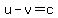 u-v=c