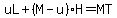 uL%2B%28M-u%29H=MT