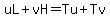 uL%2BvH=Tu%2BTv