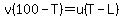 v%28100-T%29=u%28T-L%29