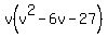 v%28v%5E2-6v-27%29+