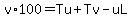 v%2A100=Tu%2BTv-uL