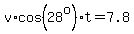 v%2Acos%2828%5Eo%29%2At=7.8