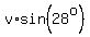 v%2Asin%2828%5Eo%29