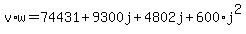 v%2Aw+=+74431+%2B+9300j+%2B+4802j++%2B+600%2Aj%5E2