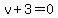 v%2B3=0