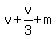 v%2Bv%2F3%2Bm