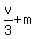 v%2F3%2Bm
