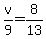 v%2F9=8%2F13