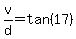 v%2Fd=tan%2817%29
