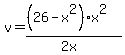 v=%28%2826-x%5E2%29x%5E2%29%2F%282x%29