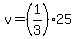 v=%281%2F3%2925