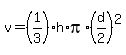 v=%281%2F3%29h%2Api%2A%28d%2F2%29%5E2