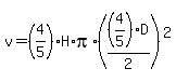 v=%284%2F5%29H%2Api%2A%28%284%2F5%29D%2F2%29%5E2