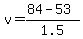 v=%2884-53%29%2F1.5