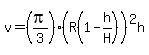 v=%28pi%2F3%29%28R%281-h%2FH%29%29%5E2h