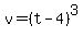 v=%28t-4%29%5E3
