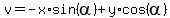 v=-x%2Asin%28alpha%29%2By%2Acos%28alpha%29