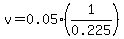 v=0.05%281%2F0.225%29