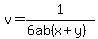 v=1%2F%286ab%28x%2By%29%29