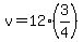 v=12%283%2F4%29