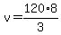 v=120%2A8%2F3