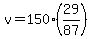 v=150%2829%2F87%29