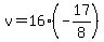 v=16%28-17%2F8%29