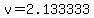 v=2.133333