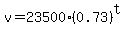 v=23500%280.73%29%5Et