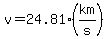 v=24.81%28km%2Fs%29