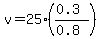 v=25%28%280.3%29%2F%280.8%29%29