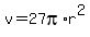 v=27pi%2Ar%5E2