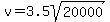 v=3.5sqrt%2820000%29