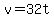 v=32t