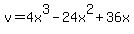 v=4x%5E3-24x%5E2%2B36x