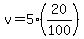 v=5%2820%2F100%29