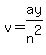 v=ay%2Fn%5E2
