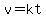v=kt
