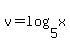 v=log%285%2Cx%29