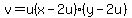v=u%28x-2u%29%28y-2u%29