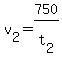 v%5B2%5D+=+750%2Ft%5B2%5D+