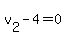 v%5B2%5D-4=0
