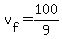 v%5Bf%5D+=+100%2F9