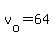 v%5Bo%5D+=+64